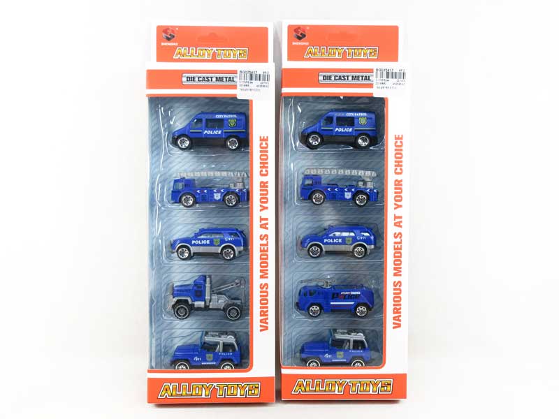 Die Cast Ambulance Car Free Wheel(5in1) toys