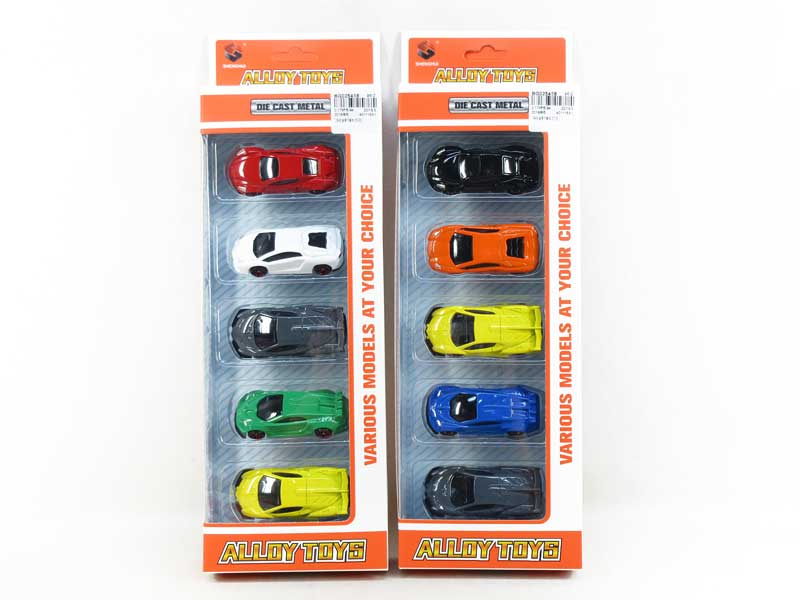 1:64 Die Cast Sports Car Free Wheel(5in1) toys
