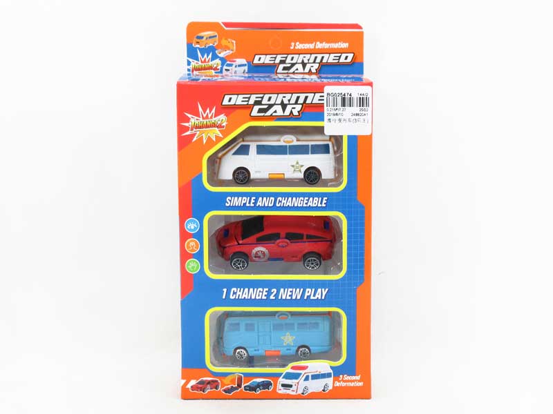 Free Wheel Transforms Car(3in1) toys
