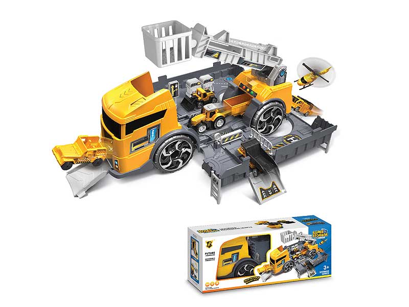 Free Wheel Transforms Construction Truck toys