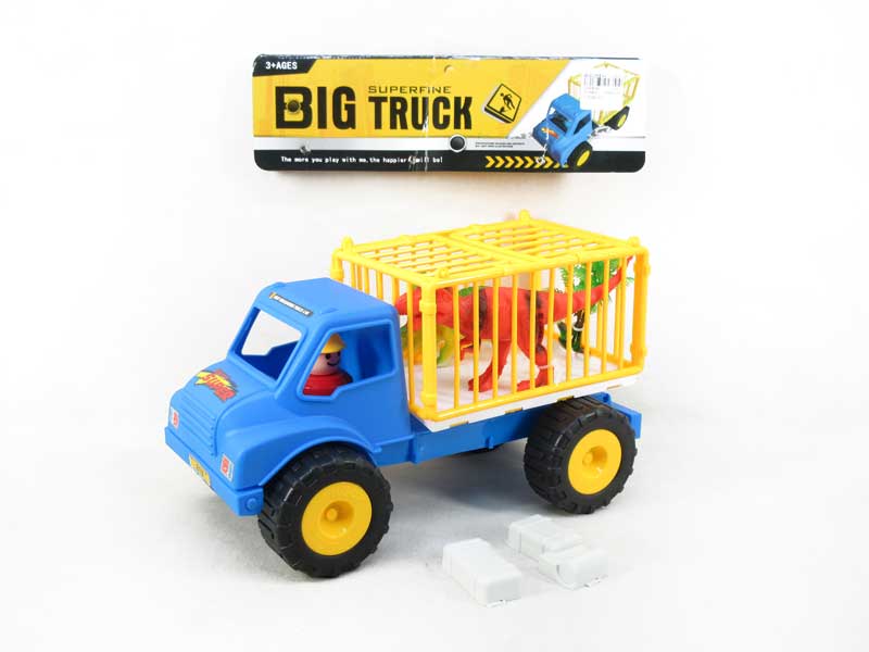 Free Wheel Truck Tow Dinosaur toys