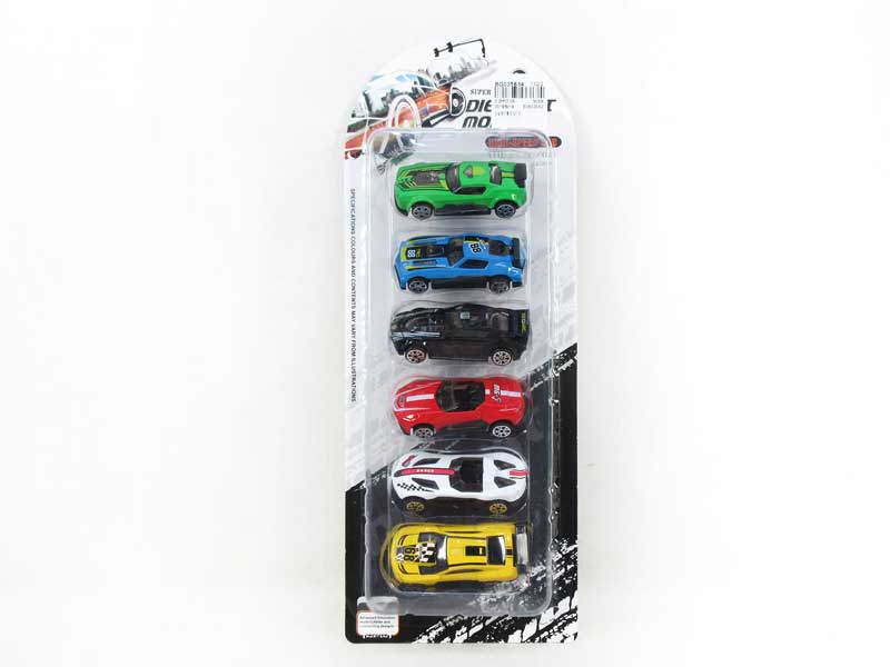 Die Cast Racing Car Free Wheel(6in1) toys