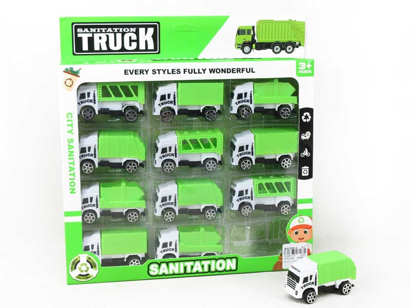 Free Wheel Sanitation Truck(12in1) toys