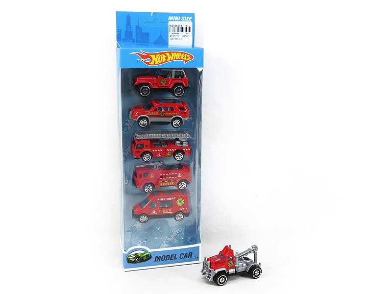 Die Cast Fre Engine Car Free Wheel(6in1) toys