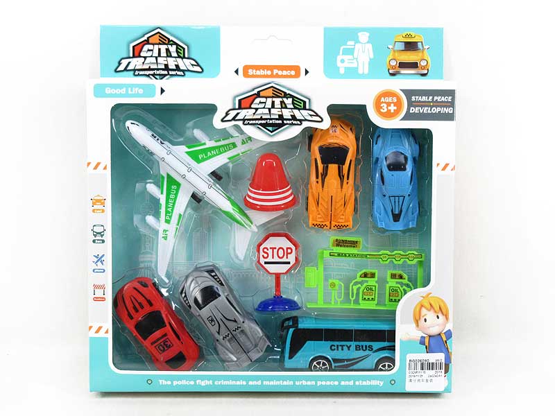 Free Wheel Sports Car Set toys