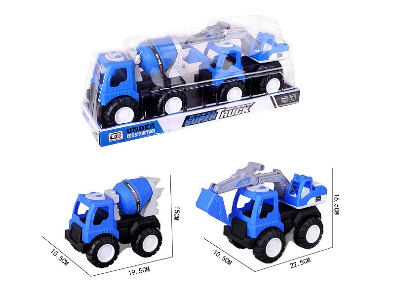 Free Wheel Construction Truck(2in1) toys