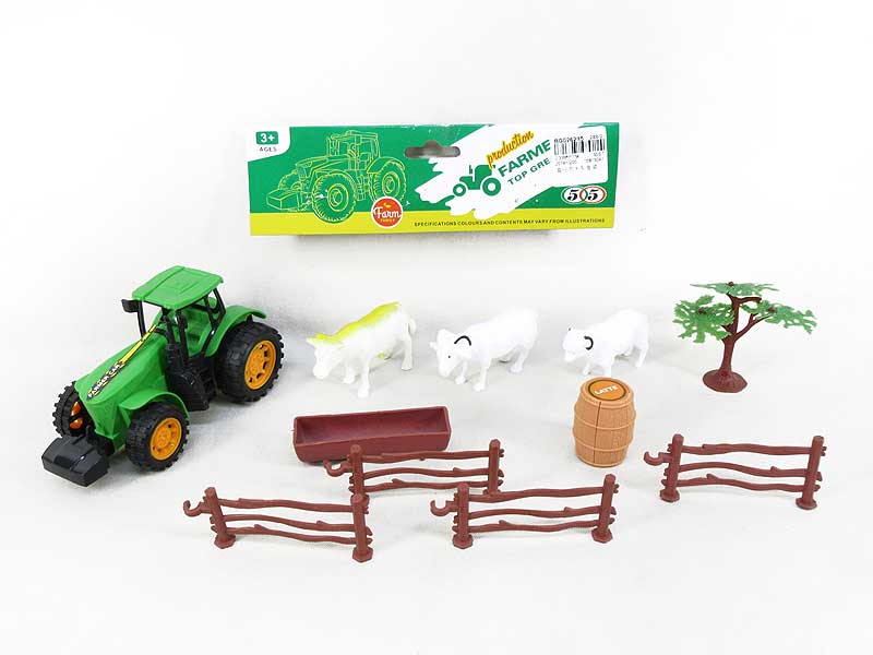 Free Wheel Farmer Truck Set(2C) toys