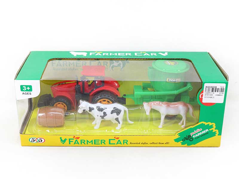 Free Wheel Farmer Truck Set(2C) toys