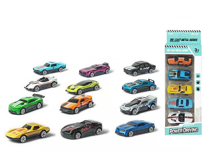 1:64 Die Cast Racing Car Free Wheel(5in1) toys