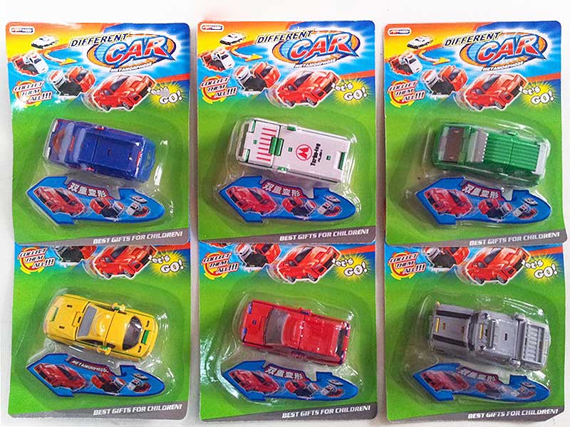 Free Wheel Transforms Car(6S) toys