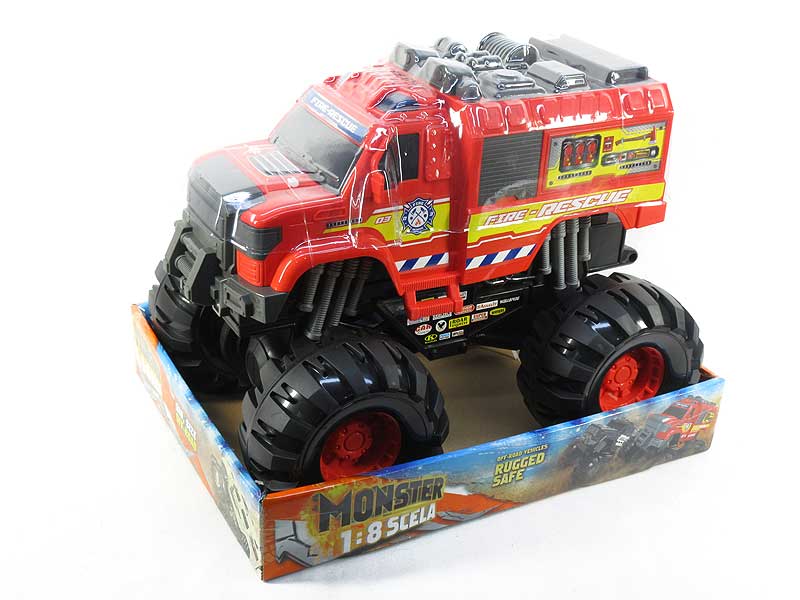 1:8 Free Wheel Fire Engine toys