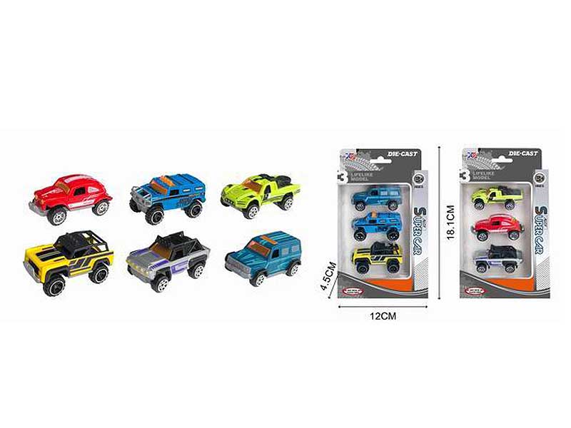 Die Cast Cross-country Car Free Wheel(3in1) toys