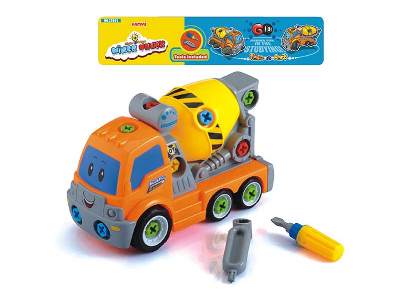 Free Wheel Diy Construction Truck toys