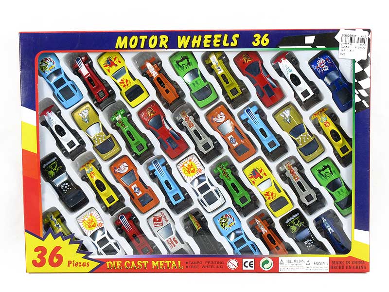 Die Cast Car Free Wheel（36in1） toys