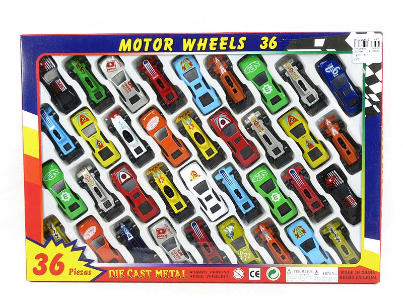 Die Cast Car Free Wheel(36in1) toys