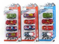 Die Cast Car Free Wheel(4in1)