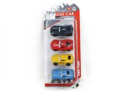 Die Cast Car Free Wheel(4in1) toys