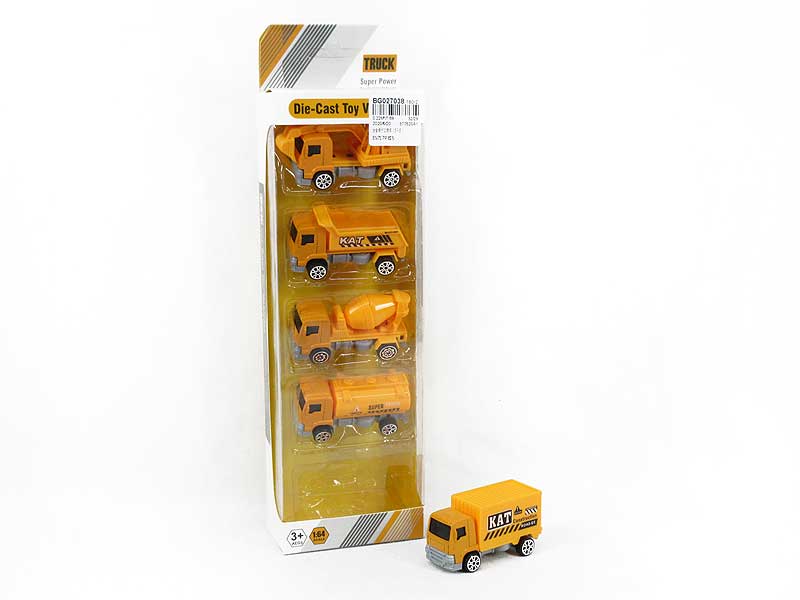 Die Cast Construction Truck Free Wheel(5in1) toys