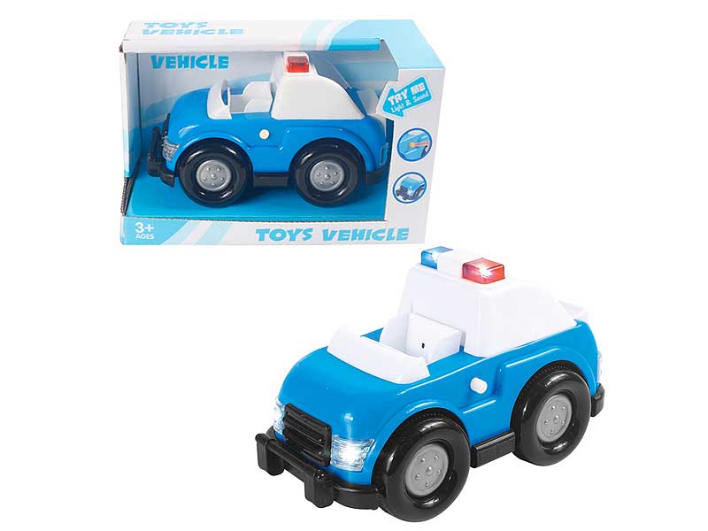 Free Wheel Police Car W/L_M toys