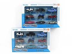 1:64 Die Cast Car Free Wheel(9in1)