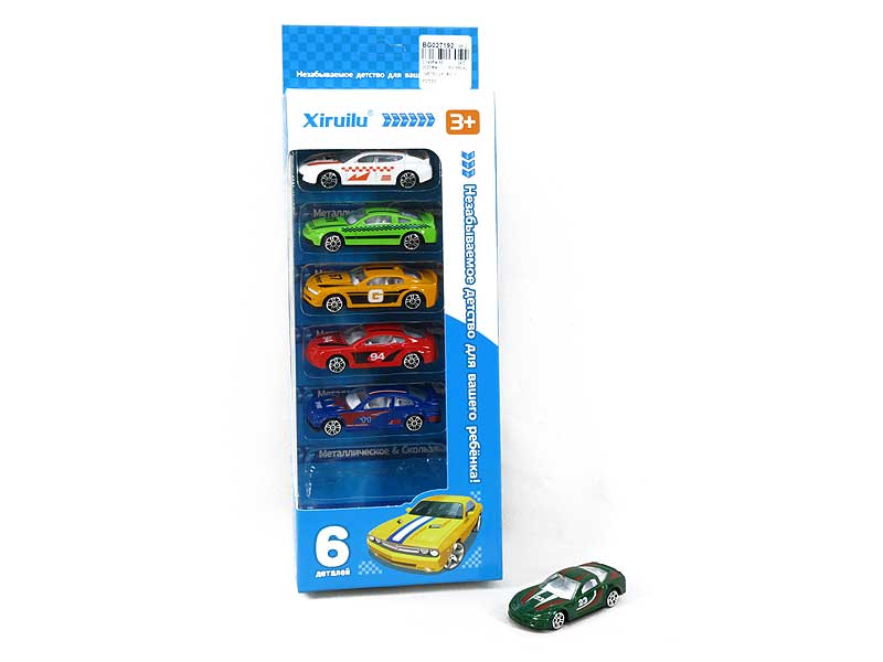 1:64 Die Cast Racing Car Free Wheel(6in1) toys