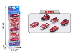 Die Cast  Fire Engine Free Wheel(6in1)