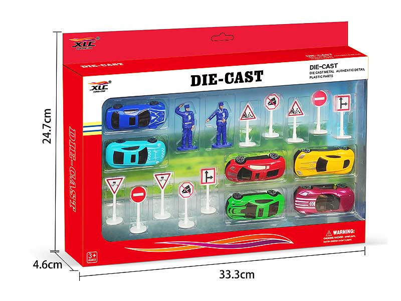 Die Cast Car Set Free Wheel toys