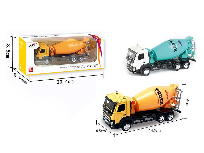 1:50 Die Cast Construction Truck Free Wheel(2C) toys