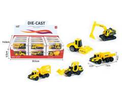 Die Cast Construction Truck Free Wheel(24in1)
