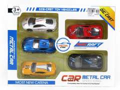 Die Cast Racing Car Free Wheel(5in1)
