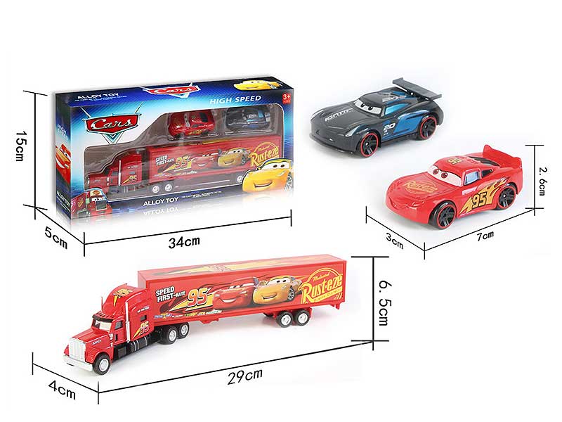 Die Cast Truck Set Free Wheel toys