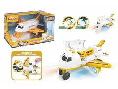 Free Wheel Spray Deformed Engineering Aircraft W/L_M toys