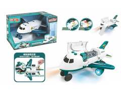 Free Wheel Spray Deformed Sanitation Aircraft W/L_M toys