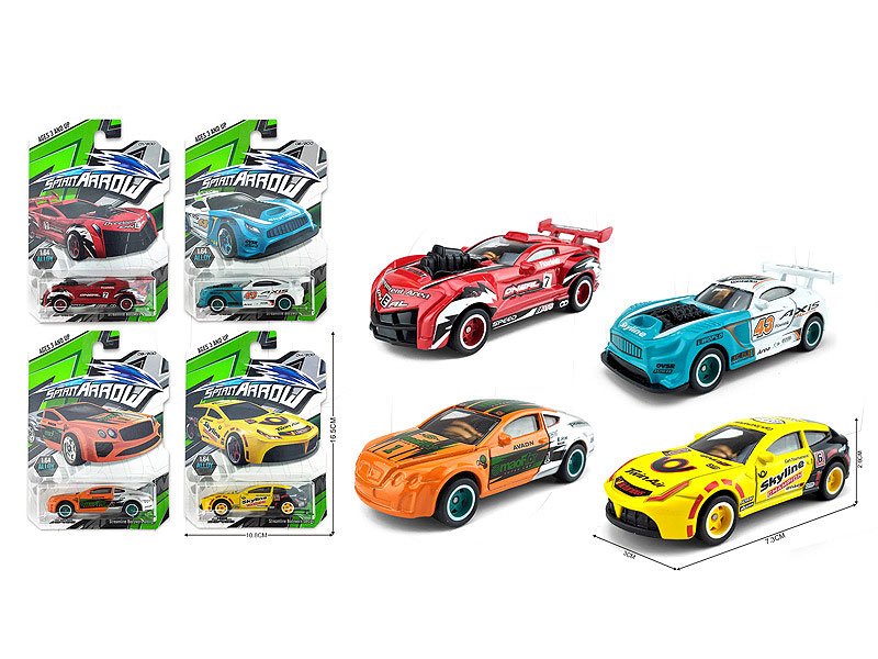 Die Cast Racing Car Free Wheel(4S4C) toys