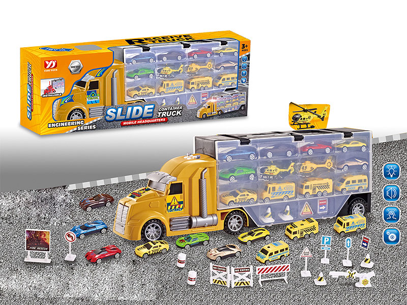 Free Wheel Storage engineering Vehicle Set W/L_M toys
