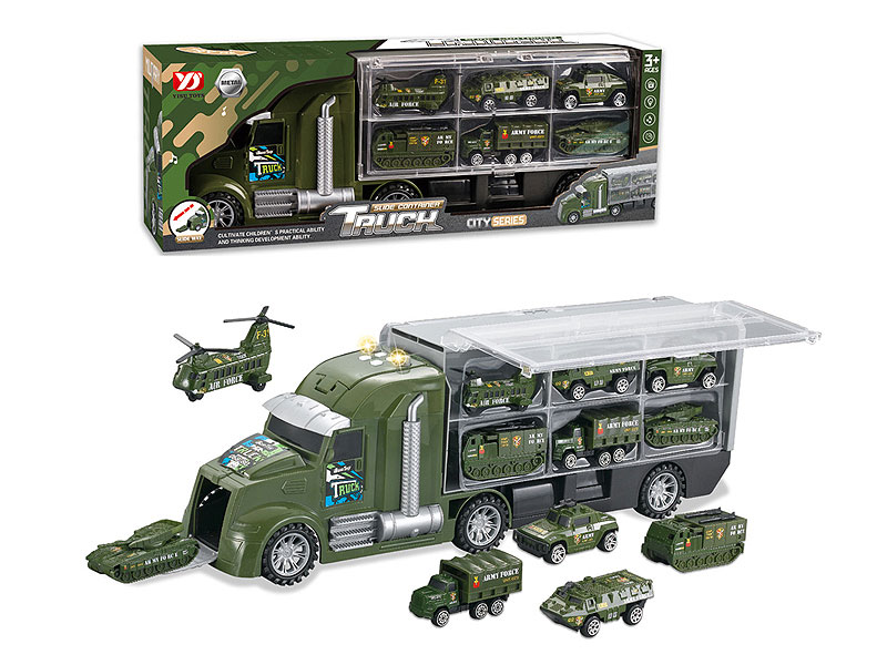 Free Wheel Storage Military Vehicles Set W/L_M toys