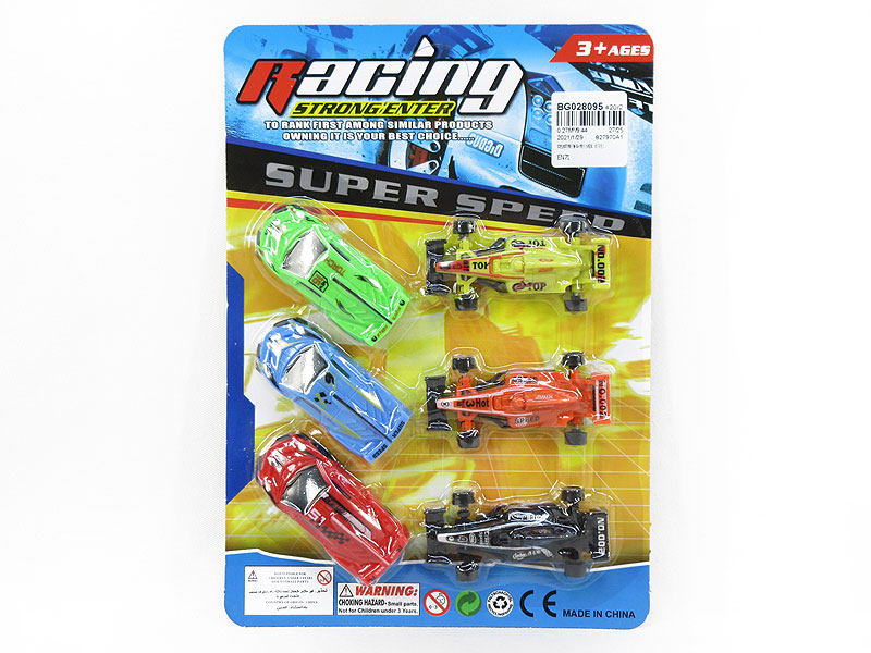 Free Wheel Racing Car & Equation Car(6in1) toys