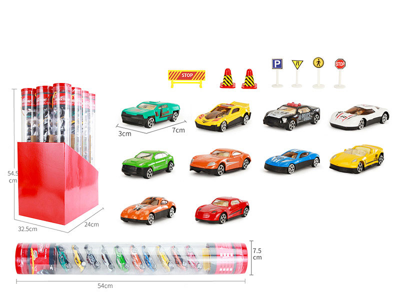 Die Cast Car Set Free Wheel(12in1) toys