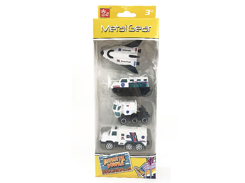 Die Cast Space Vehicle Free Wheel(4in1) toys