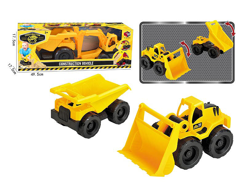 Free Wheel Construction Truck(2in1) toys