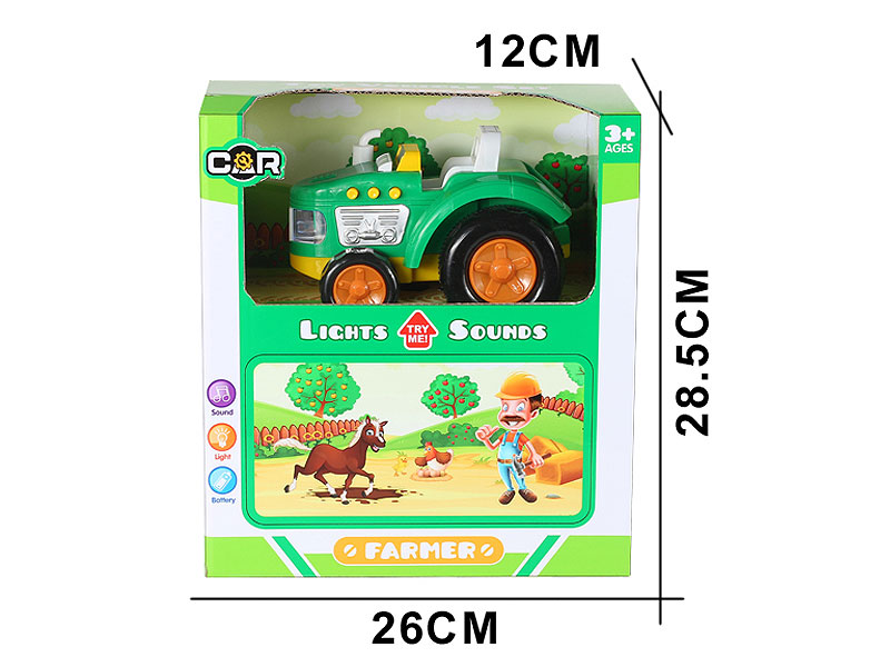 Free Wheel Farmer Truck Set W/L_S toys
