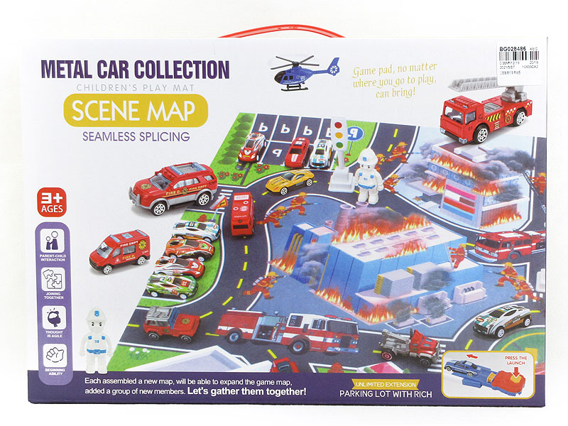 Free Wheel Car & Map toys