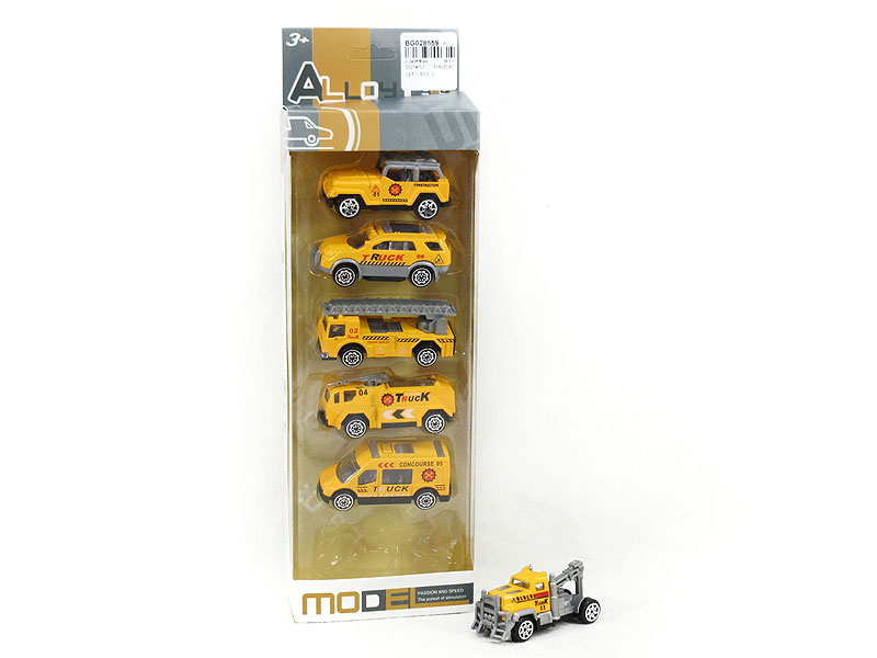 Metal Free Wheel Construction Truck(6in1) toys