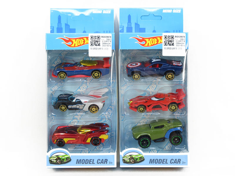 Die Cast Car Free Wheel(3in1) toys