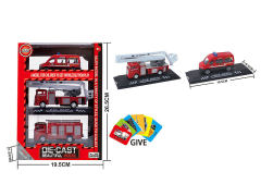 Die Cast Fire Engine Free Wheel(3in1)