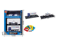 Die Cast Police Car Free Wheel(4in1)