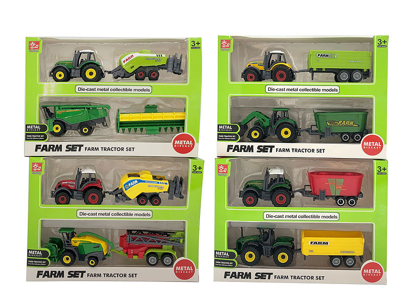 1:64 Die Cast Farmer Truck Free Wheel(4S) toys