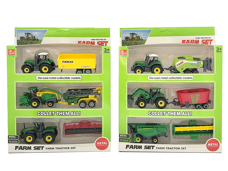 1:64 Die Cast Farmer Truck Free Wheel(2S) toys