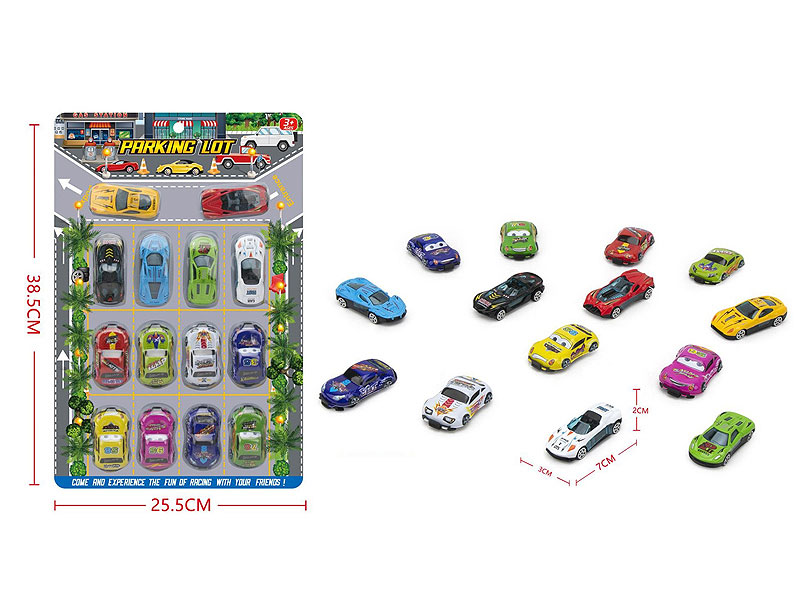 Die Cast Car Free Wheel(14in1) toys