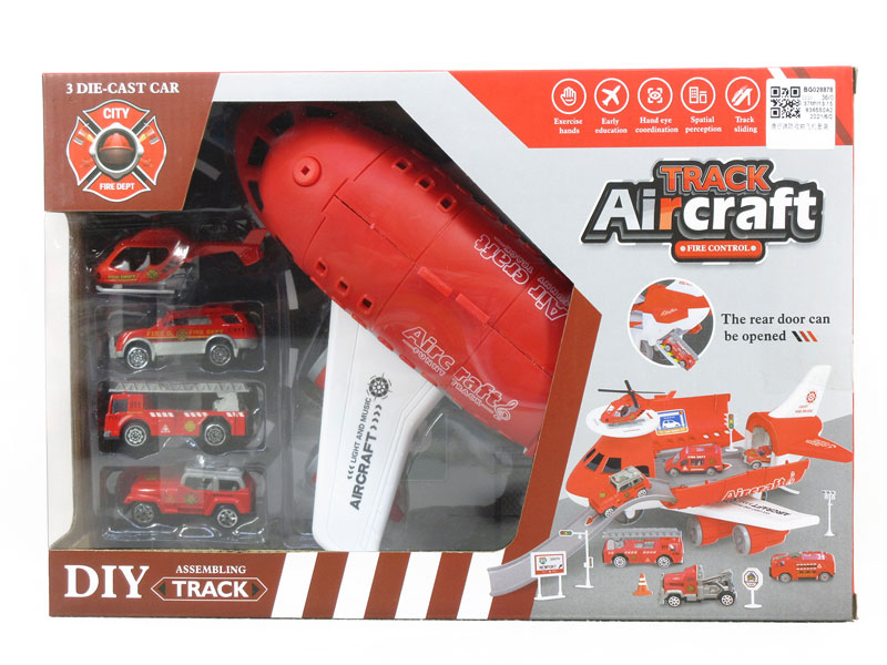 Free Wheel Fire Storage Aircraft Set toys